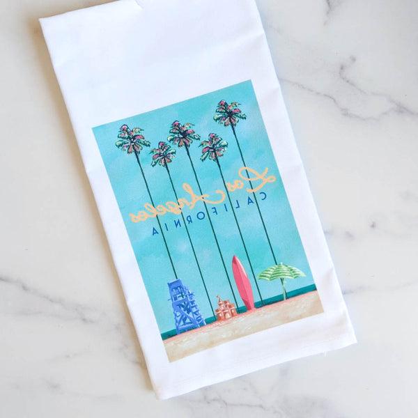 Los Angeles Palms Kitchen Towel